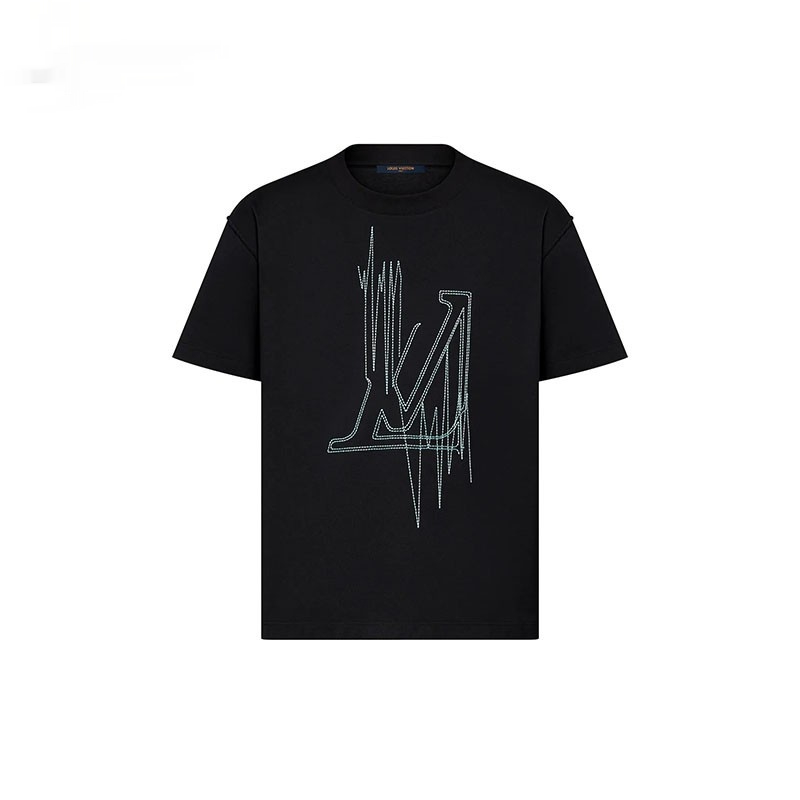 LV ルイヴィトン メンズ コットン LV FREQUENCY 半袖 Tシャツ