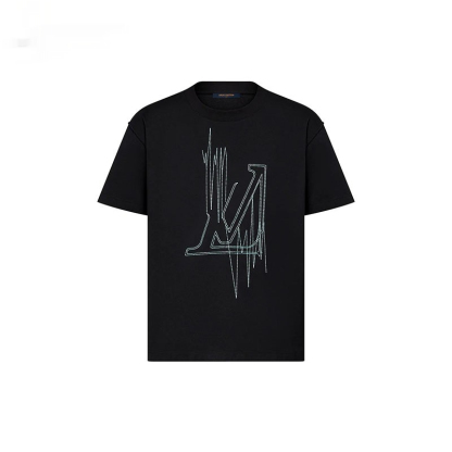 LV ルイヴィトン メンズ コットン LV FREQUENCY 半袖 Tシャツ