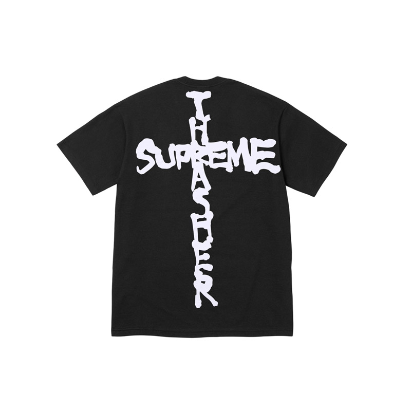 Supreme Cross TEE クロス 英語 クロス 文字 半袖 メンズ Tシャツ レディース 夏 カップル