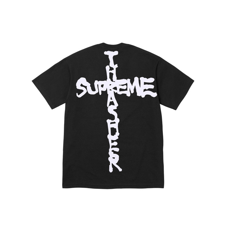 Supreme Cross TEE クロス 英語 クロス 文字 半袖 メンズ Tシャツ レディース 夏 カップル