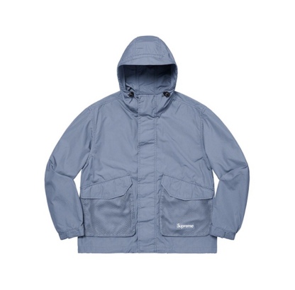 SUPREME メッシュ ポケット カーゴ ウォータープルーフ フェイク ウィンド ジャケット