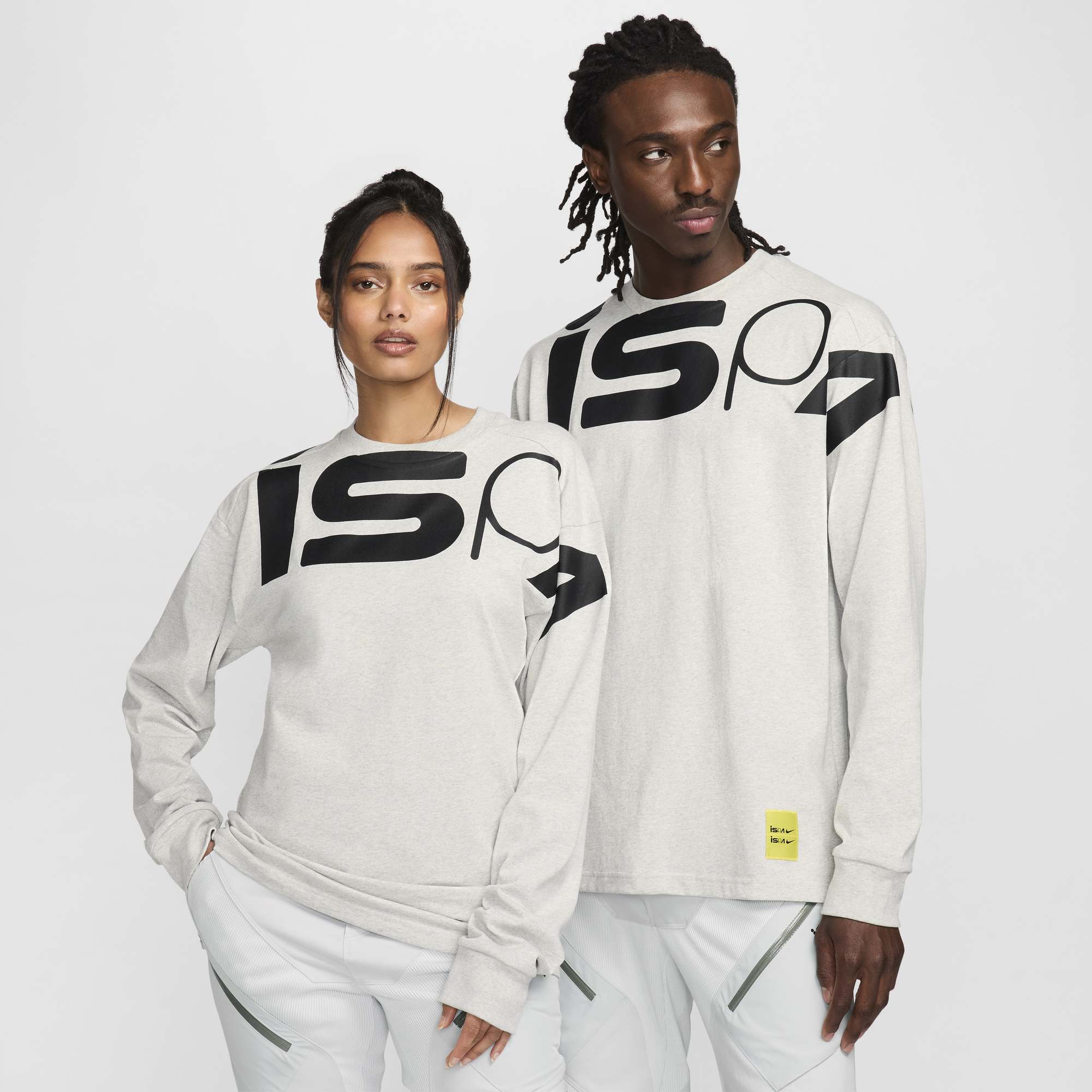 Nike ナイキ 公式 ISPA メンズ＆レディース 長袖 トップス カップル ピュアコットン カジュアル スポーツ レイヤード 快適