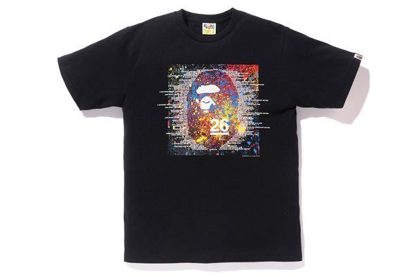 BAPE 限定カラータイダイ エイプヘッド Tシャツ メンズ ラウンドネック 半袖