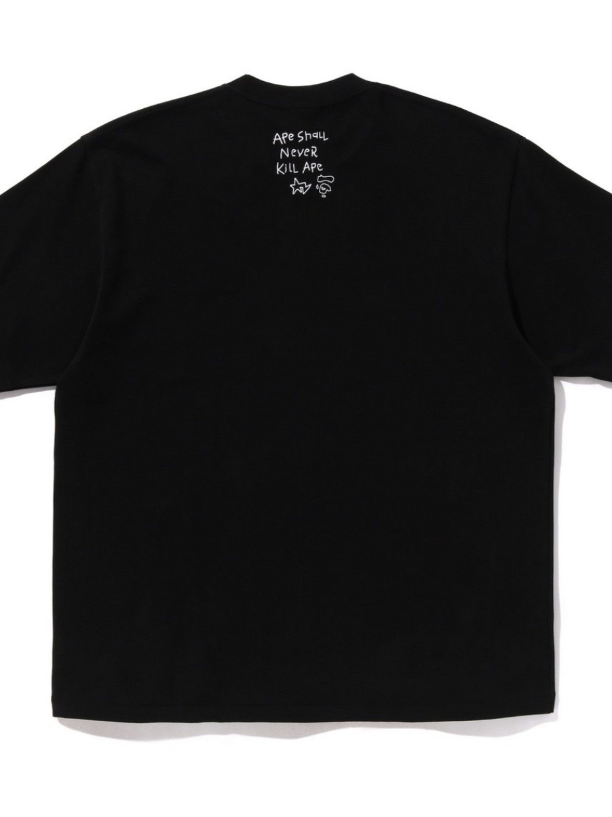 BAPE 落書き小文字エイプヘッドルーズカジュアルアート半袖Tシャツ