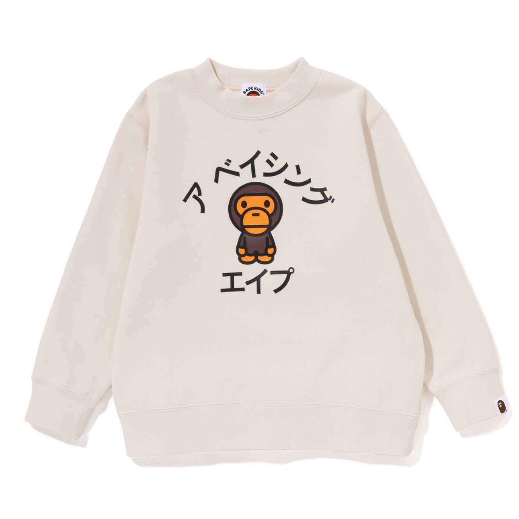 日本のトレンディなブランド bape プリント万能ラウンドネックプルオーバースウェットシャツ