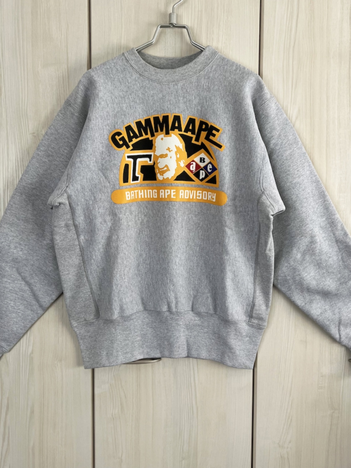 BAPE スウェットシャツ プルオーバー メンズ プラス ベルベット 厚手 純綿 クラシック ストリート アメリカン ストリート スタイル トレンド