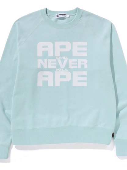 BAPE メンズ プルオーバー スウェットシャツ スポーツとレジャーの文字入り