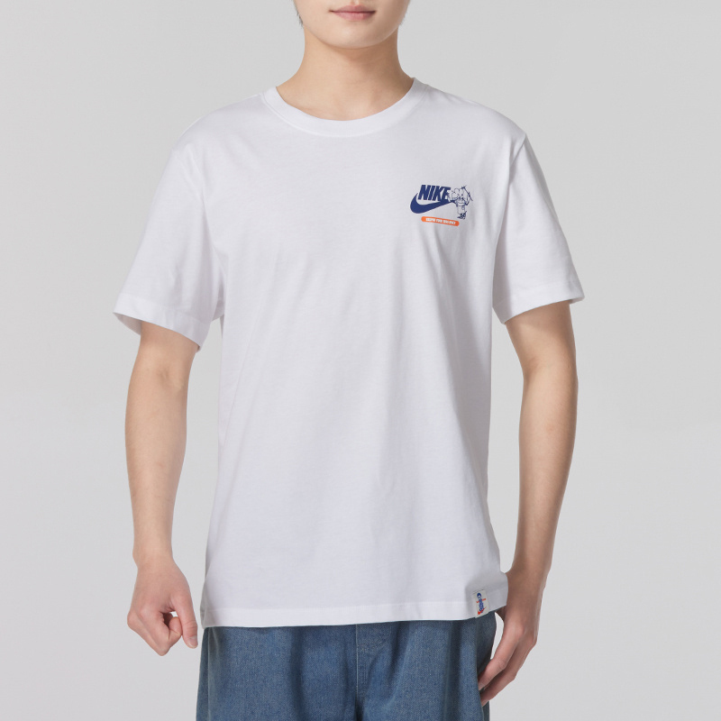 NIKE ナイキ 半袖 メンズ 2025 夏 新作 スポーツ カジュアル ゆったり 漫画 プリント コットン Tシャツ