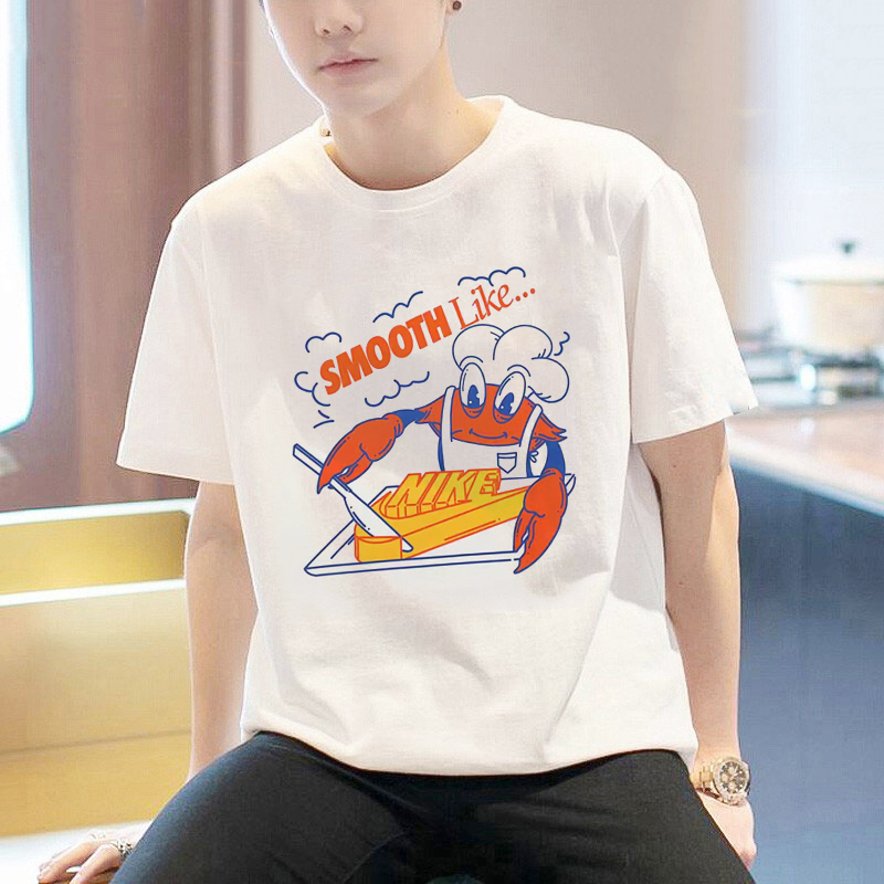 NIKE ナイキ 半袖 メンズ 2025 夏 新作 スポーツ カジュアル ゆったり 漫画 プリント コットン Tシャツ