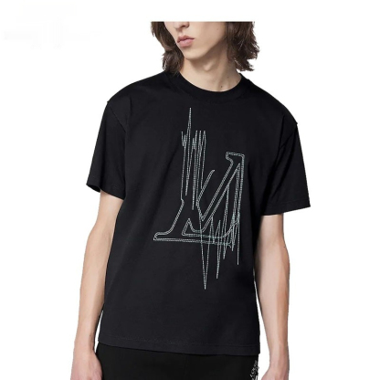 LV ルイヴィトン メンズ コットン LV FREQUENCY 半袖 Tシャツ