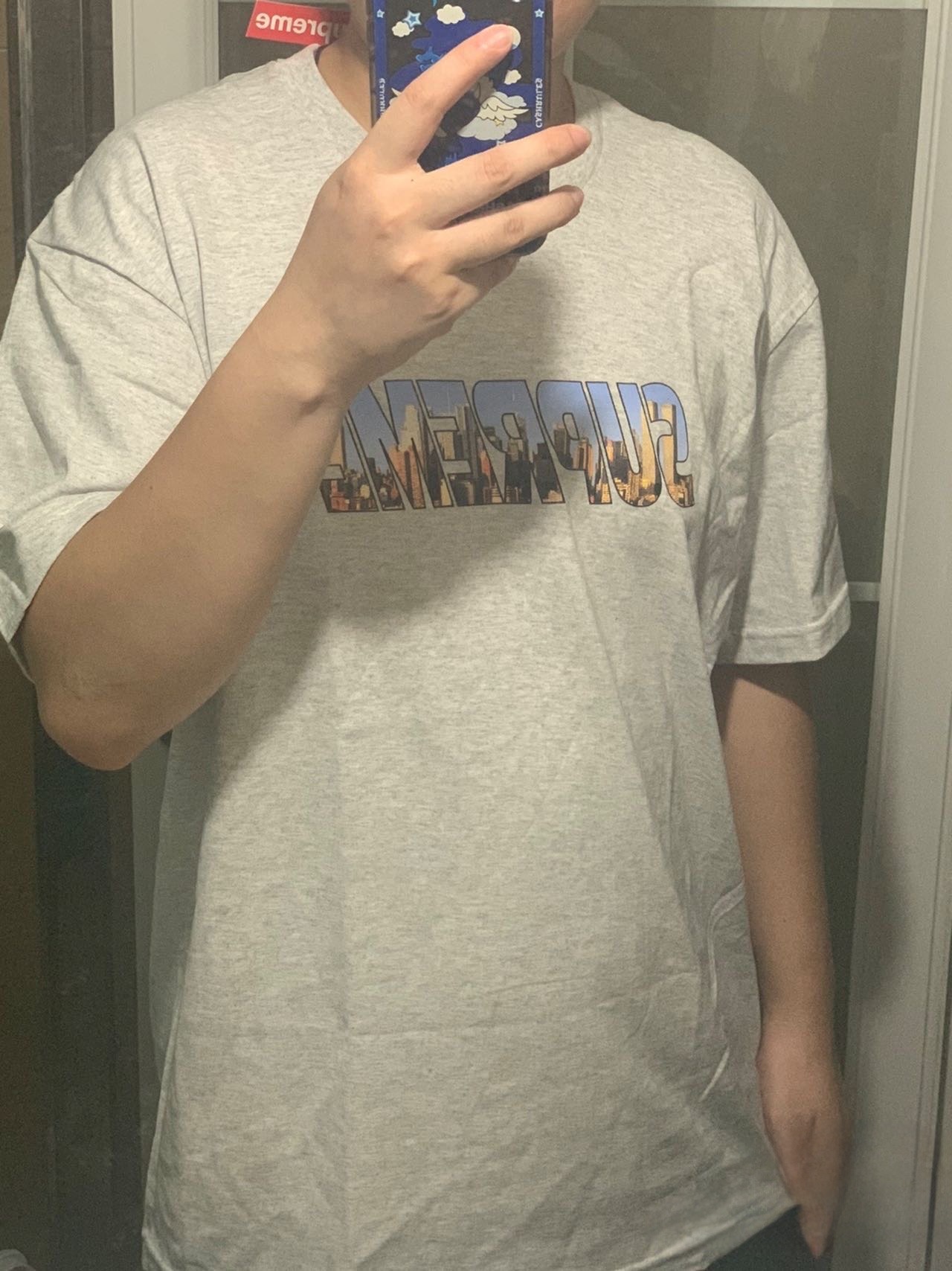 Supreme Week1 GOTHAM Tee ゴッサムシティ レターロゴ 半袖Tシャツ ユニセックス