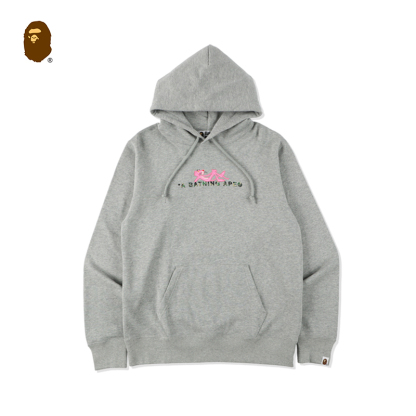 BAPE連名メンズカートゥーンピンクパンサー迷彩ダイヤモンドプリントフード付きスウェットシャツ