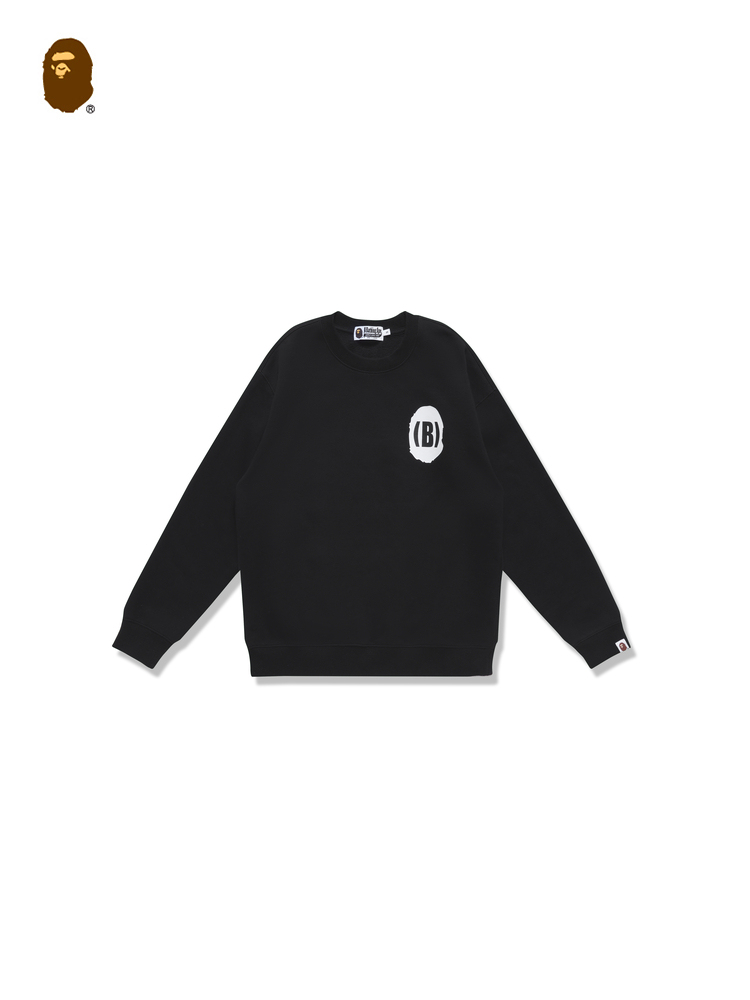 BAPE メンズ 秋冬 エイプ ユニバース NFT エイプヘッド レタープリント ラウンドネック スウェットシャツ