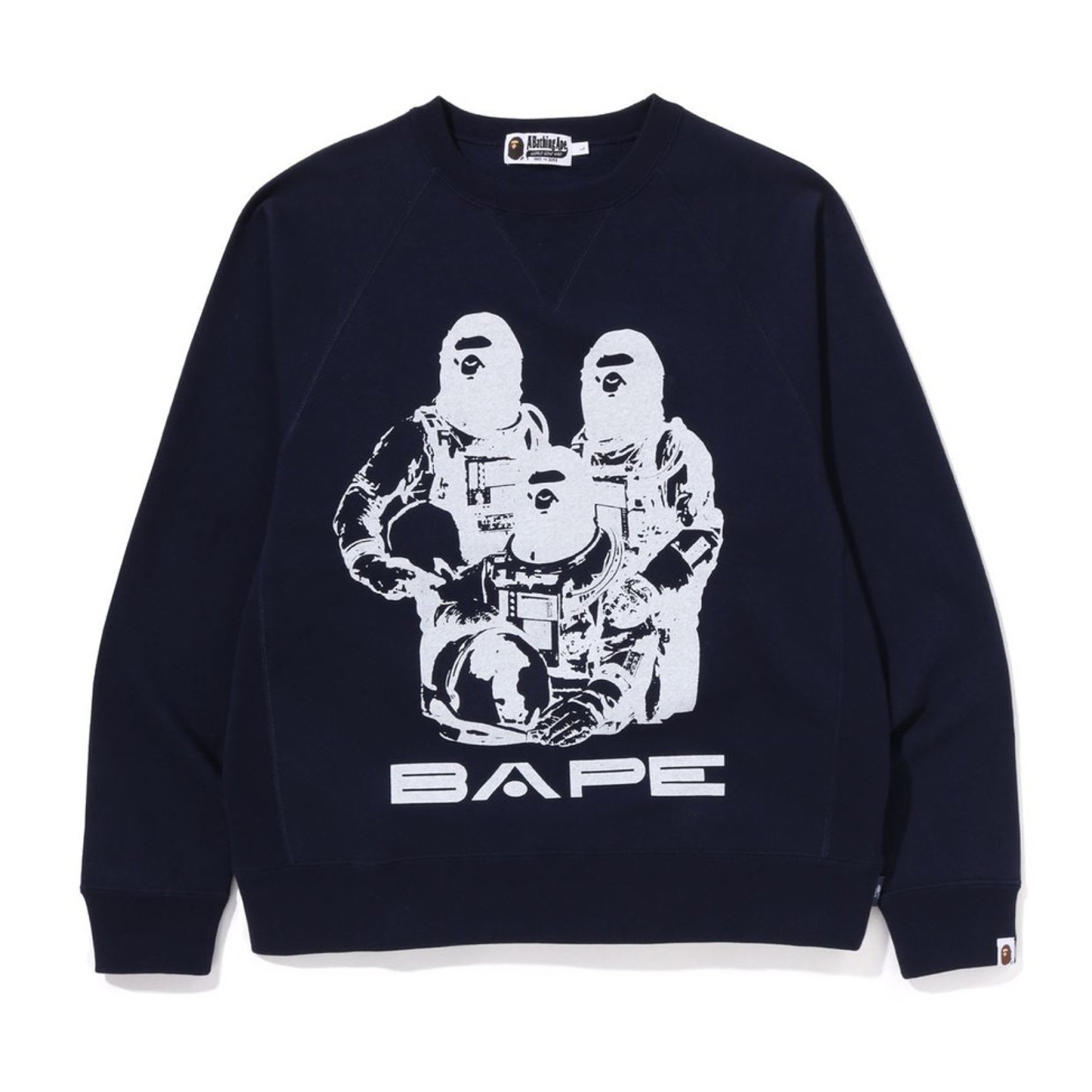 日本のトレンドブランド Bape メンズ 服 エイプ 宇宙飛行士 プルオーバー スウェットシャツ