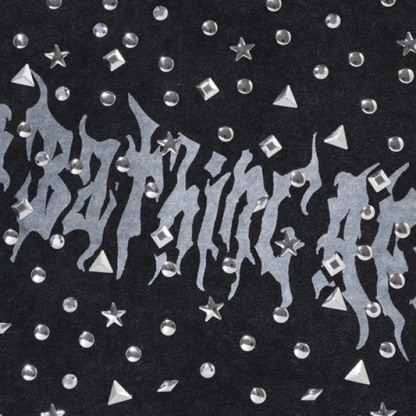 BAPE スタッズロゴ リラックス エイプマン パーカー スウェットシャツ メンズ