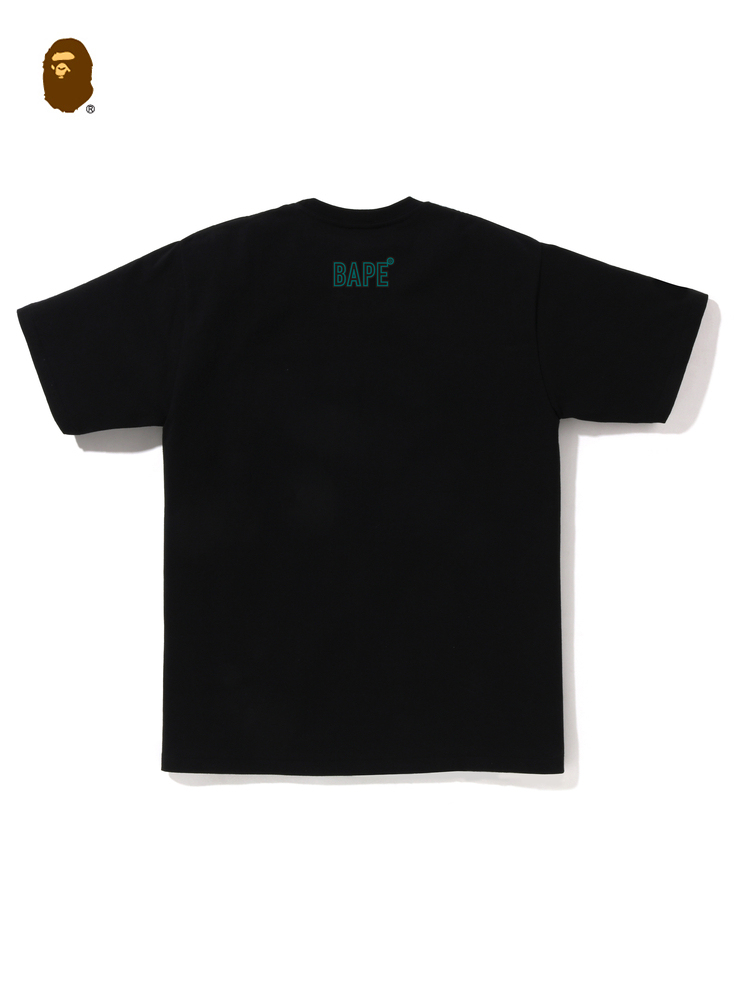 BAPE メンズ 春夏 モンキーアーミー レタープリント 半袖Tシャツ