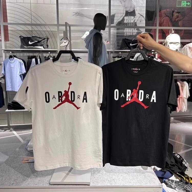 NIKE AIR JORDAN メンズ AJ プリント コットン スポーツ カジュアル 半袖 Tシャツ