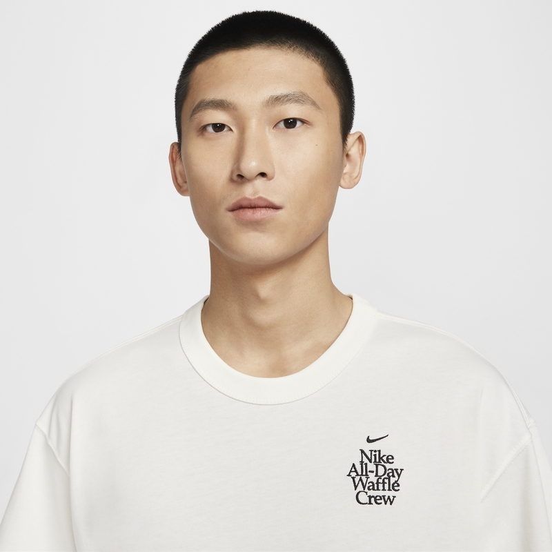 NIKEOUTLETS メンズ 半袖 Tシャツ ゆったり コットン ニット プリント 刺繍