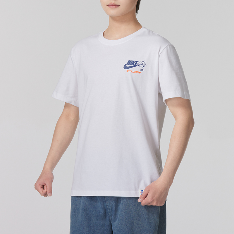 NIKE ナイキ 半袖 メンズ 2025 夏 新作 スポーツ カジュアル ゆったり 漫画 プリント コットン Tシャツ