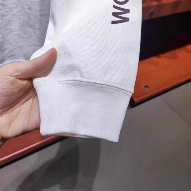 Nike/ナイキ メンズとレディースの長袖Tシャツ、カラフルなニットラウンドネックスポーツゆったりカジュアルトップスプルオーバー