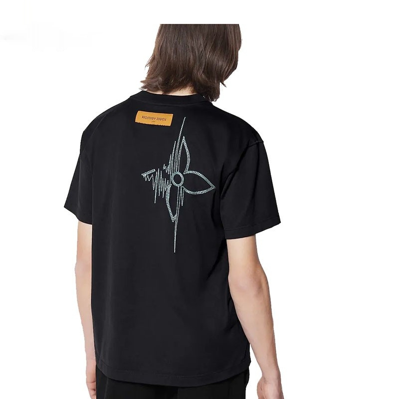 LV ルイヴィトン メンズ コットン LV FREQUENCY 半袖 Tシャツ