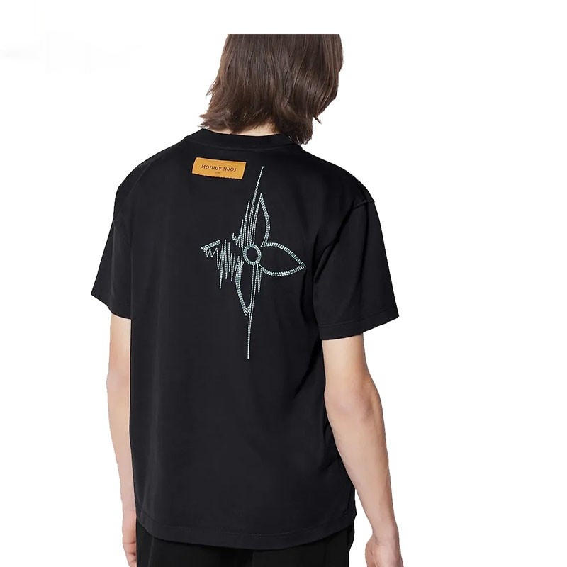 LV ルイヴィトン メンズ コットン LV FREQUENCY 半袖 Tシャツ