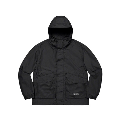 SUPREME メッシュ ポケット カーゴ ウォータープルーフ フェイク ウィンド ジャケット