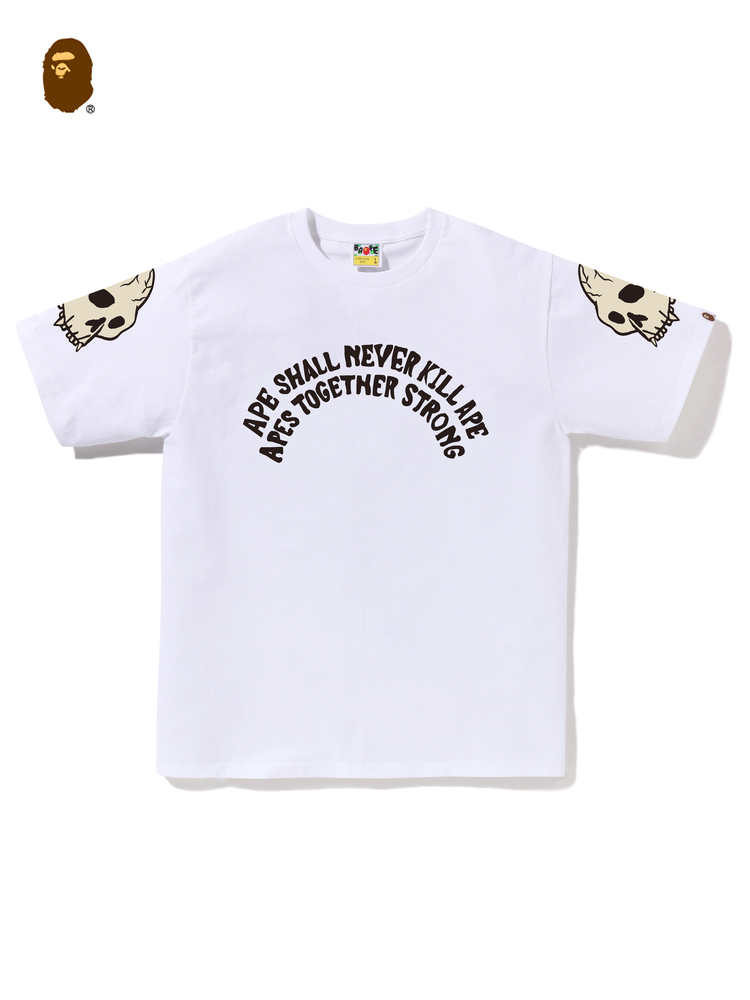 BAPE メンズ 秋冬記念 蛇柄 迷彩 スカルプリント 半袖 Tシャツ