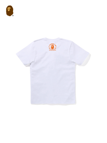 BAPE レディース 春夏 コントラストスターレタープリント柄 半袖Tシャツ