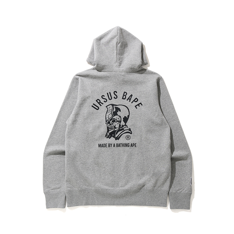 BAPE メンズ 春夏 エイプアーミー刺繍 レタープリント 迷彩柄 フード付きスウェットシャツ