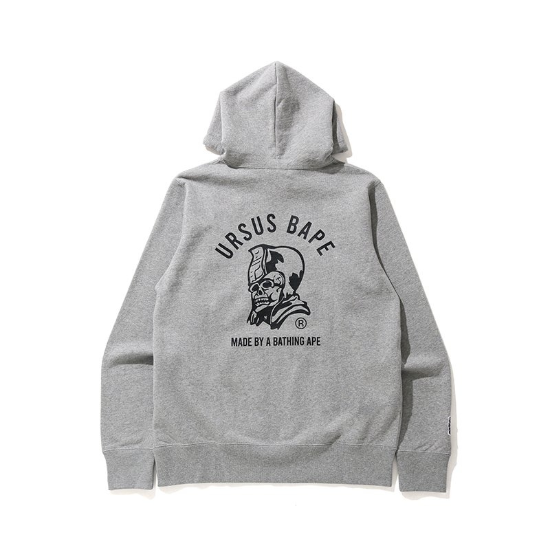 BAPE メンズ 春夏 エイプアーミー刺繍 レタープリント 迷彩柄 フード付きスウェットシャツ