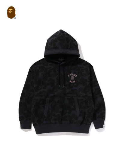 BAPE メンズ 春夏 オリエンタル クラシック トーテム アジアン カモフラージュ柄 コントラストカラー 刺繍 フード付き スウェットシャツ