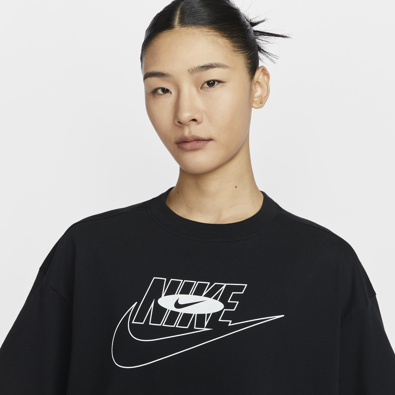 ナイキ Nike カジュアル レディース オーバーサイズ スタイル Tシャツ 春新作 コットン 超ゆったり プリント