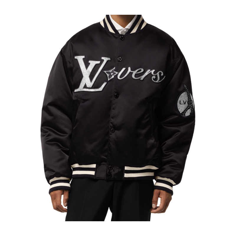 LV/ルイ・ヴィトン メンズ 春夏 刺繍入り ナイロン ベースボール ウエスト ジャケット