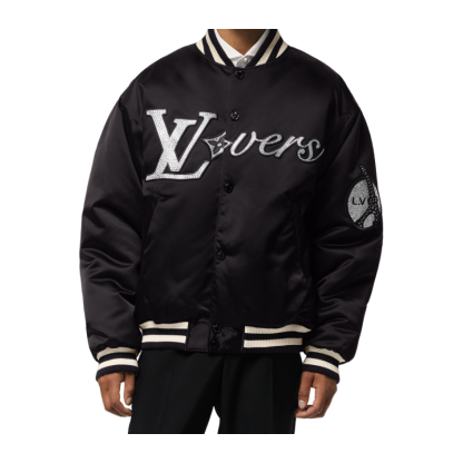 LV/ルイ・ヴィトン メンズ 春夏 刺繍入り ナイロン ベースボール ウエスト ジャケット
