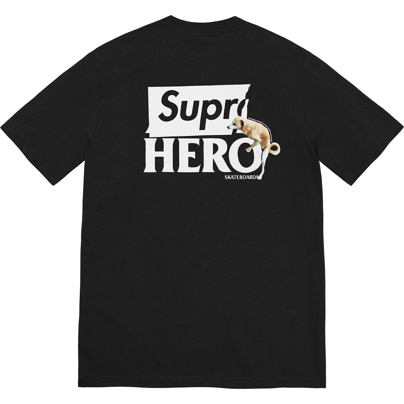 Supreme Antihero Dog Tee 共同ブランド 子犬プリント 半袖Tシャツ ユニセックス