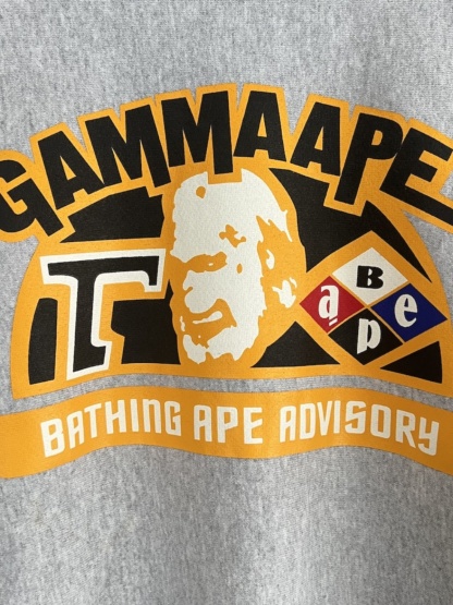 BAPE スウェットシャツ プルオーバー メンズ プラス ベルベット 厚手 純綿 クラシック ストリート アメリカン ストリート スタイル トレンド