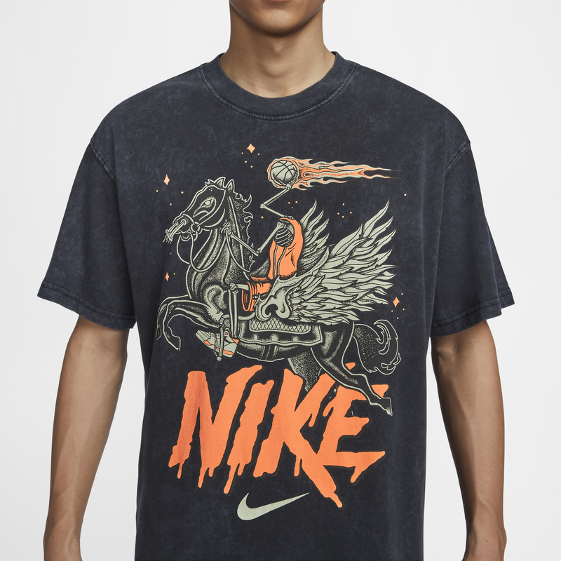ナイキ Nike メンズ バスケットボール Tシャツ 冬 新作 コットン ゆったり レトロ カジュアル スポーツ ソフト