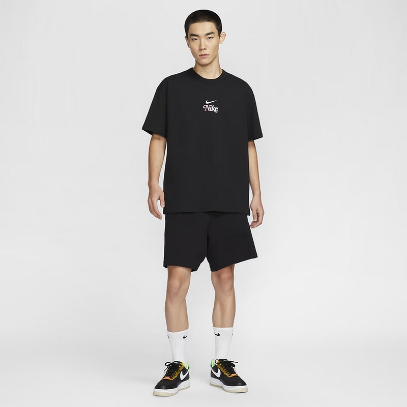 ナイキ Nike メンズ Tシャツ 秋 新作 ゆったり コットン ニット カジュアル バックラベル プリント 半袖