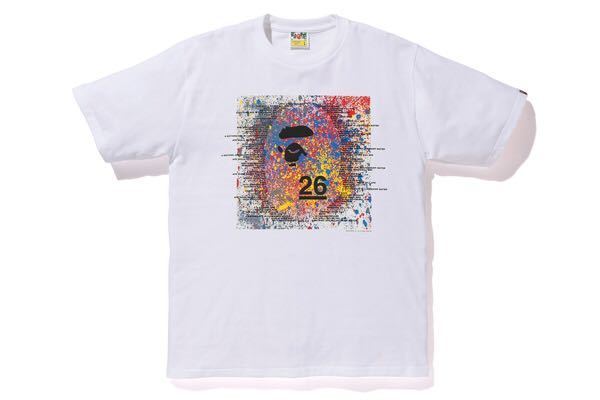 BAPE 限定カラータイダイ エイプヘッド Tシャツ メンズ ラウンドネック 半袖