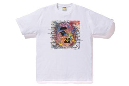 BAPE 限定カラータイダイ エイプヘッド Tシャツ メンズ ラウンドネック 半袖