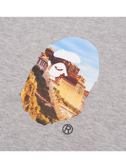 BAPE メンズ 春夏 猿が世界を旅する猿の頭 ラウンドネック スウェットシャツ