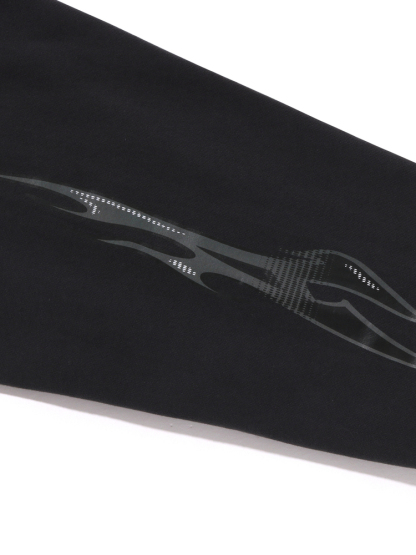 BAPE メンズ 春夏 炎柄プリント 無地 フード付きスウェットシャツ