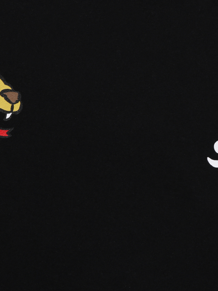 BAPE メンズ 春夏記念版 ドラゴン柄プリント 長袖Tシャツ