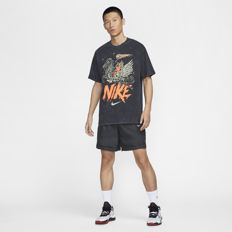 ナイキ Nike メンズ バスケットボール Tシャツ 冬 新作 コットン ゆったり レトロ カジュアル スポーツ ソフト