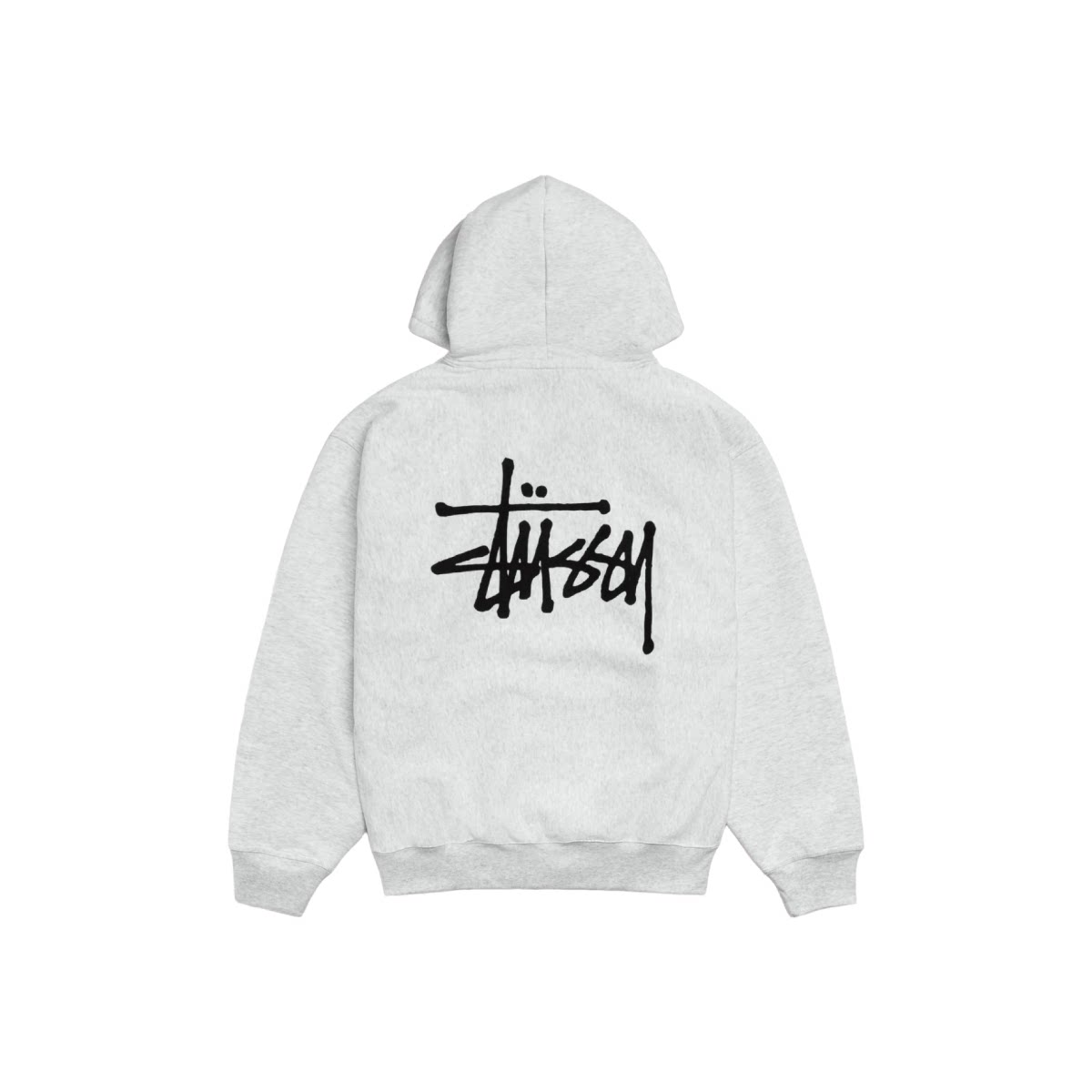Stussy クラシックロゴ カジュアルフード付きオーバーサイズジップアップスウェットジャケット