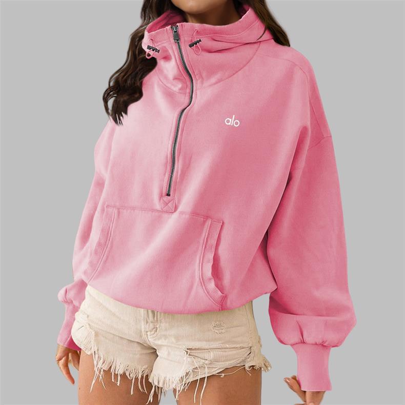 ALO アメリカンヨガ フーディー ジップアップジャケット