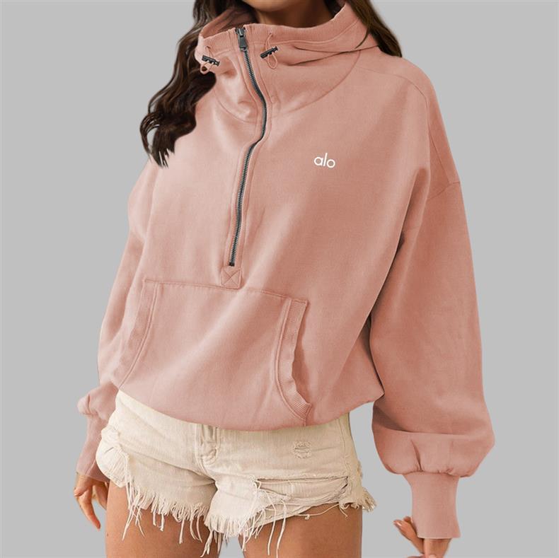 ALO アメリカンヨガ フーディー ジップアップジャケット