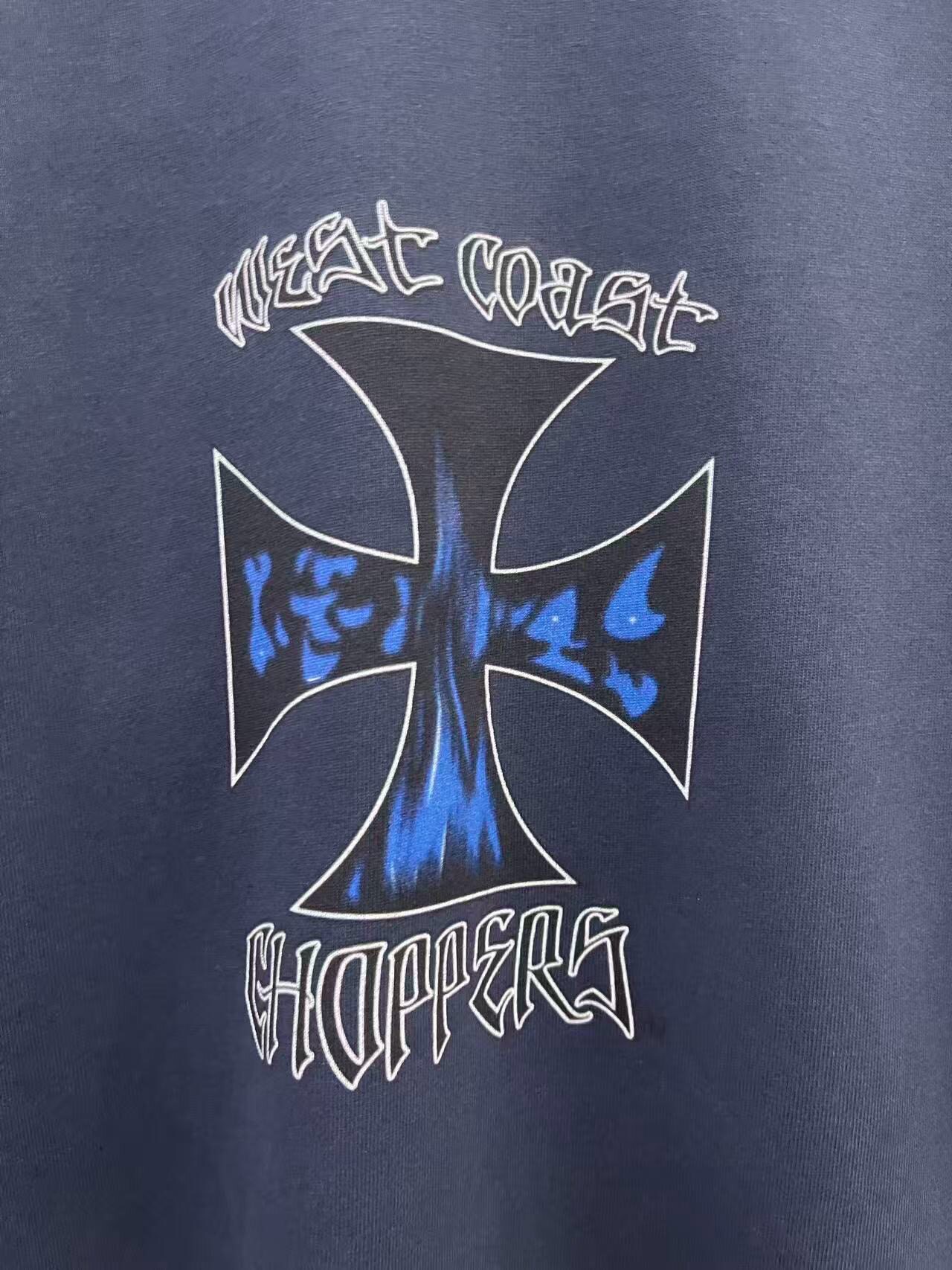 Chrome Hearts HA7MS WEST 煙霧機車限定 ヴィンテージ加工 長袖スウェット