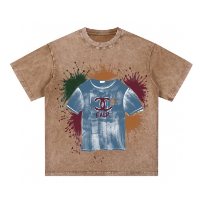 シャネル2025年秋春夏シリーズ OS ルーズフィット ユニセックス 半袖